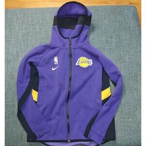 Women's NBA Los Angeles Lakers Full Zip Dri Fit Performance Hoodie Jacket Size M